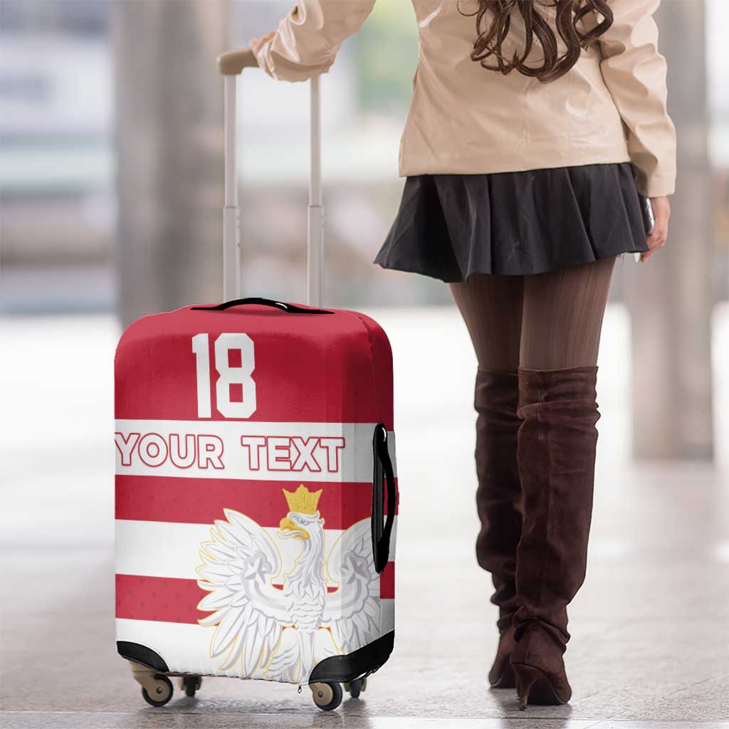 Custom Poland Rugby Luggage Cover Bia?o-czerwoni Go Champion LT18