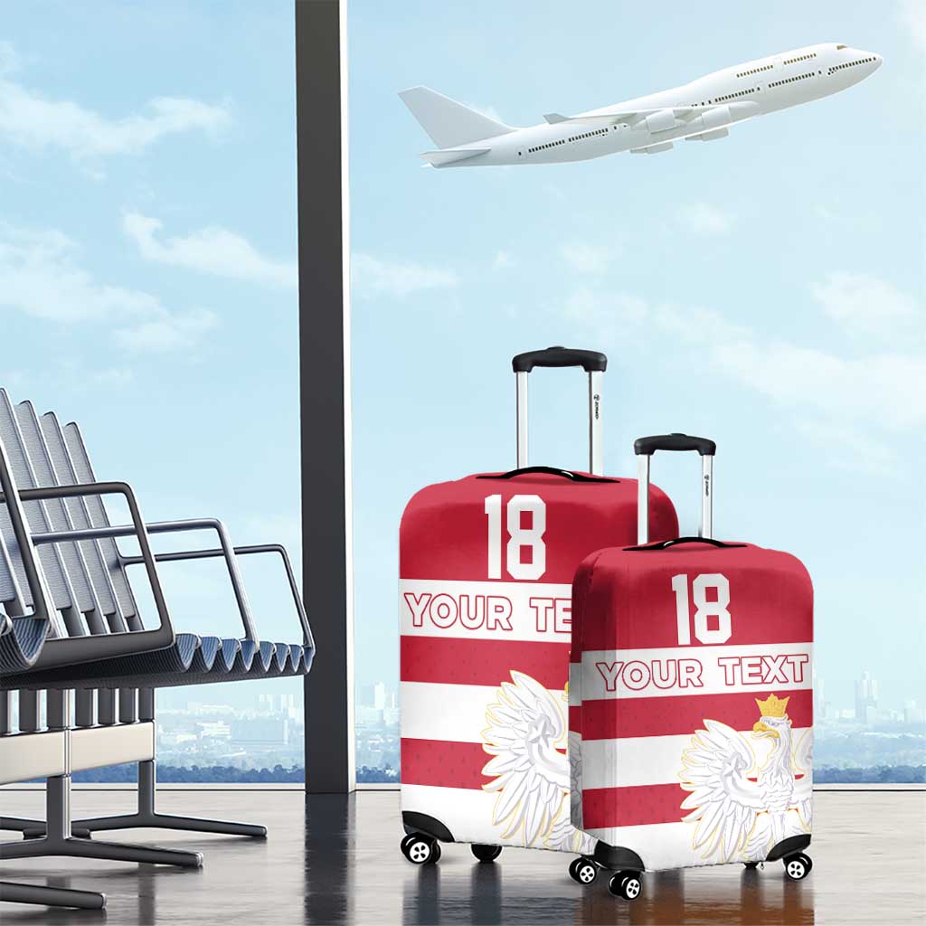 Custom Poland Rugby Luggage Cover Bia?o-czerwoni Go Champion LT18