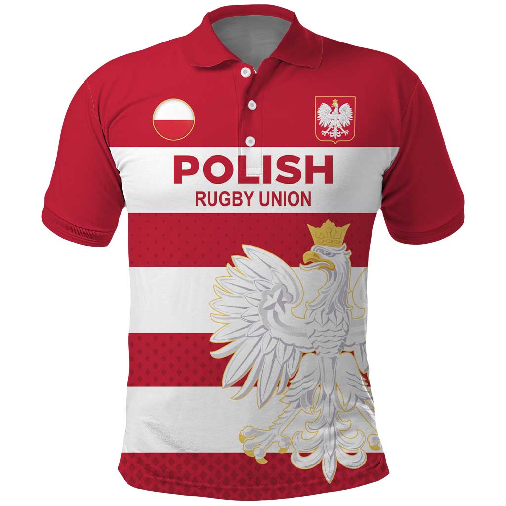 Custom Poland Rugby Polo Shirt Bia?o-czerwoni Go Champion LT18