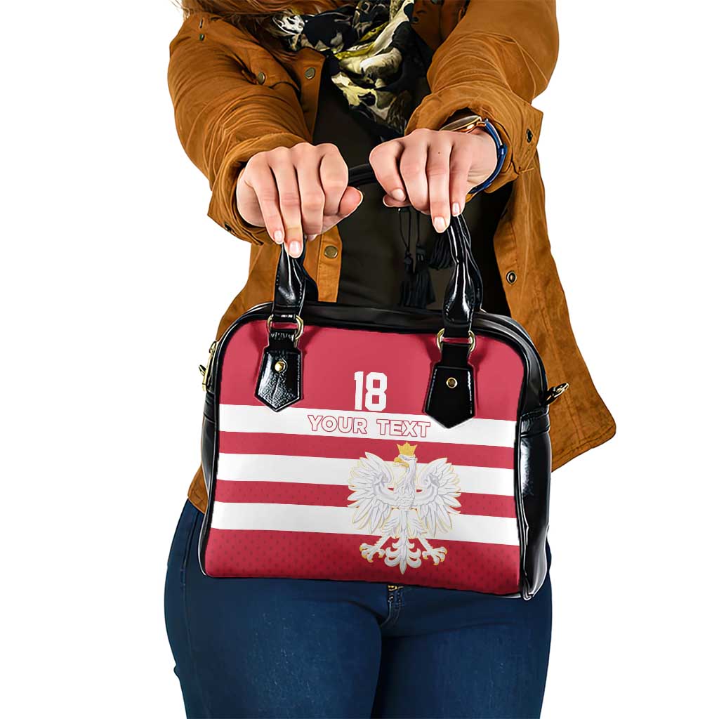 Custom Poland Rugby Shoulder Handbag Bia?o-czerwoni Go Champion LT18