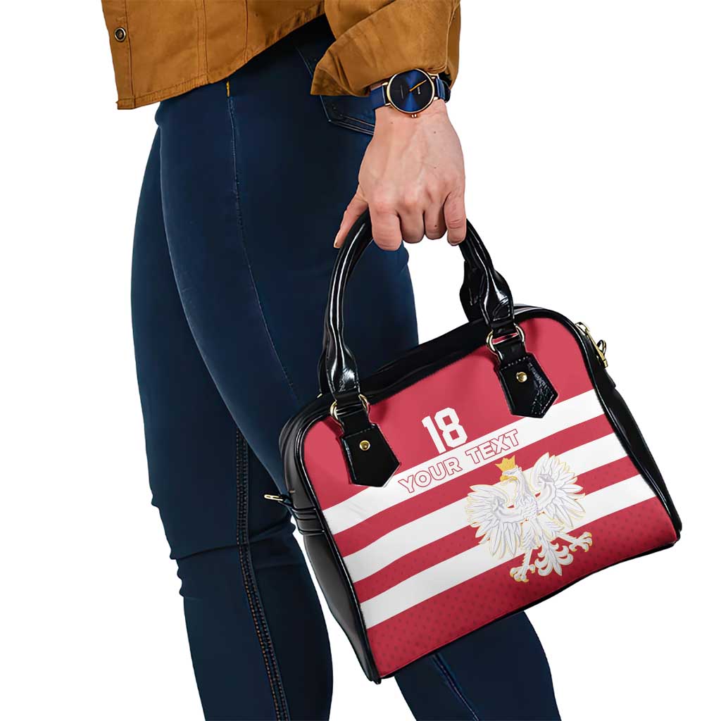 Custom Poland Rugby Shoulder Handbag Bia?o-czerwoni Go Champion LT18