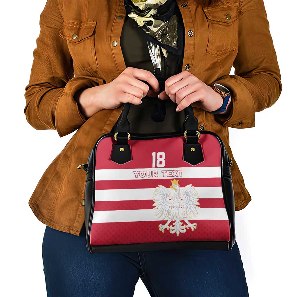 Custom Poland Rugby Shoulder Handbag Bia?o-czerwoni Go Champion LT18