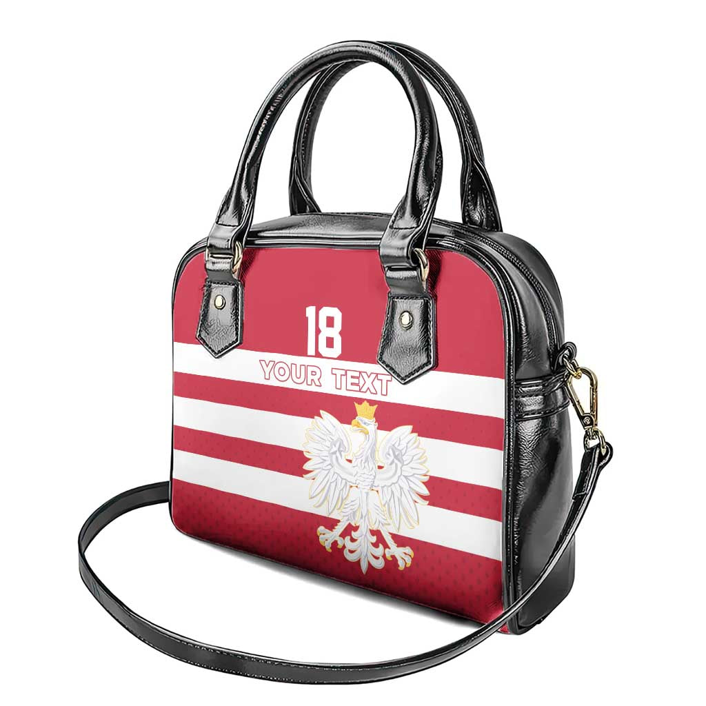 Custom Poland Rugby Shoulder Handbag Bia?o-czerwoni Go Champion LT18