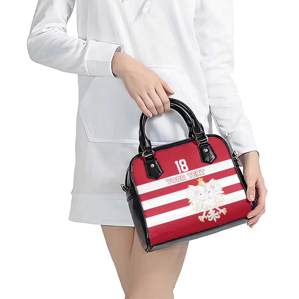 Custom Poland Rugby Shoulder Handbag Bia?o-czerwoni Go Champion LT18