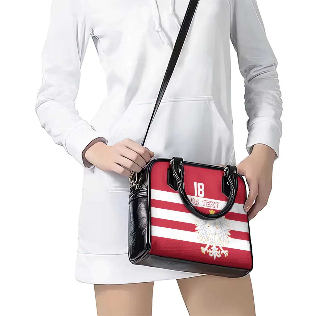 Custom Poland Rugby Shoulder Handbag Bia?o-czerwoni Go Champion LT18