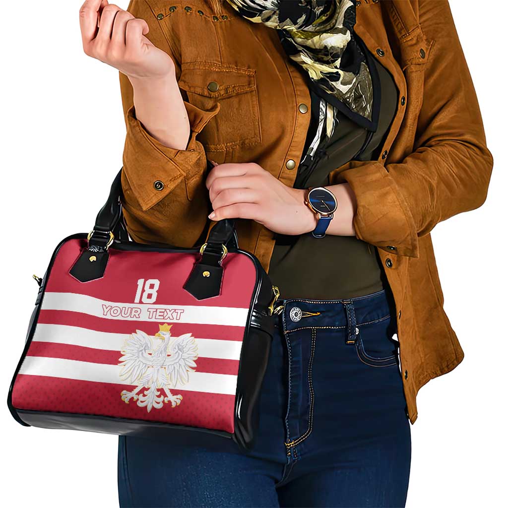 Custom Poland Rugby Shoulder Handbag Bia?o-czerwoni Go Champion LT18