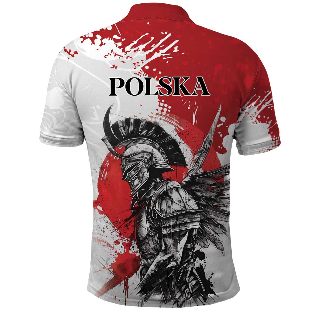 Polish Winged Hussar Polo Shirt Grunge Style LT18