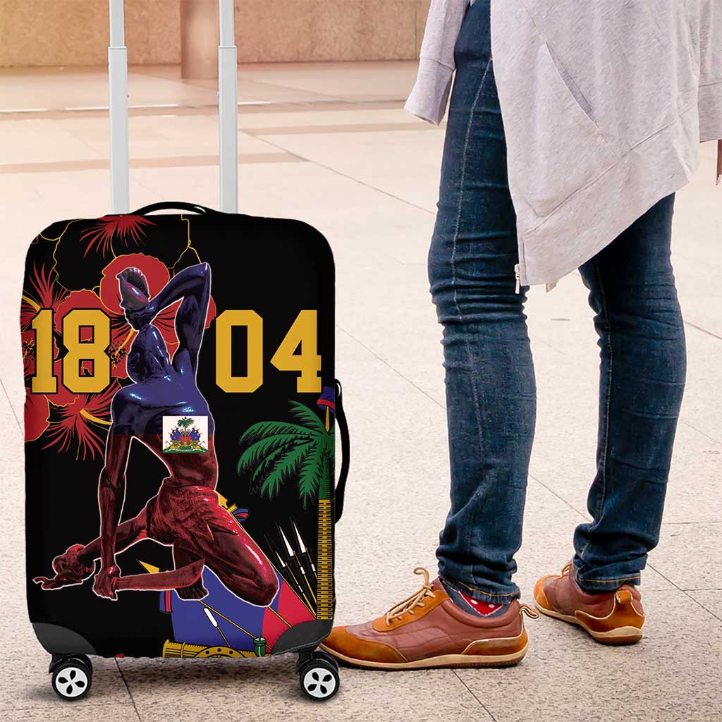 Haiti Negre Marron Luggage Cover Libete Egalite Fratenite LT18