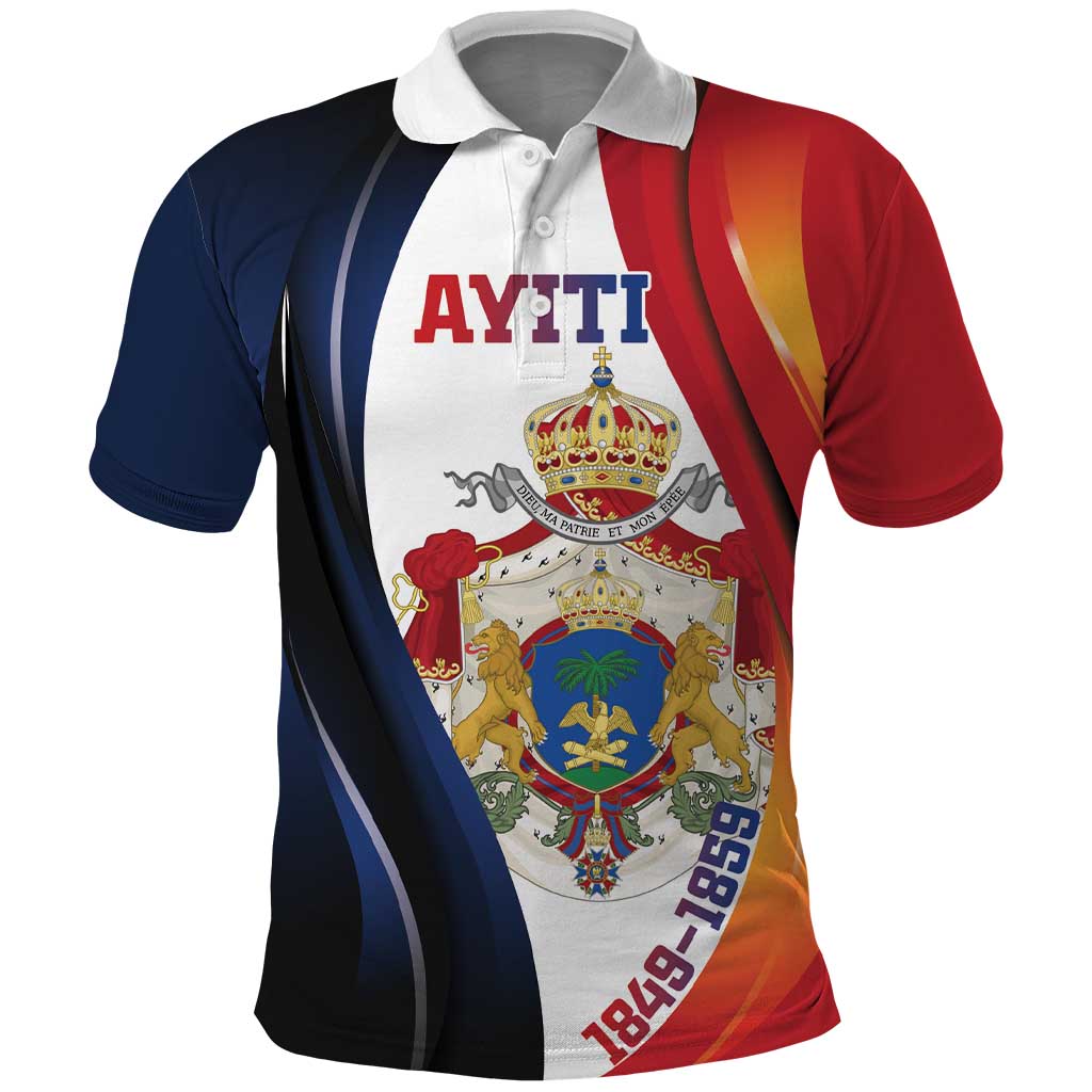 Personalized Second Empire of Haiti 1849-1859 Polo Shirt Dieu Ma Patrie Et Mon Epee LT18