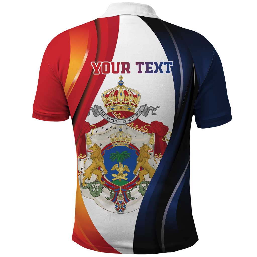 Personalized Second Empire of Haiti 1849-1859 Polo Shirt Dieu Ma Patrie Et Mon Epee LT18