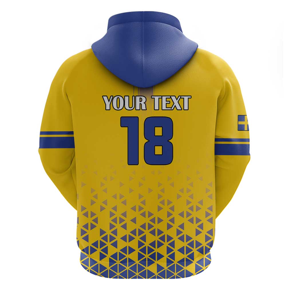 Custom Sweden Football Hoodie Sveriges herrlandslag i fotboll LT18