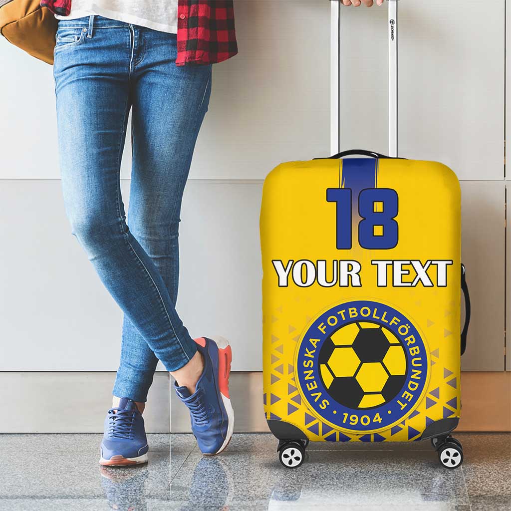 Custom Sweden Football Luggage Cover Sveriges herrlandslag i fotboll LT18