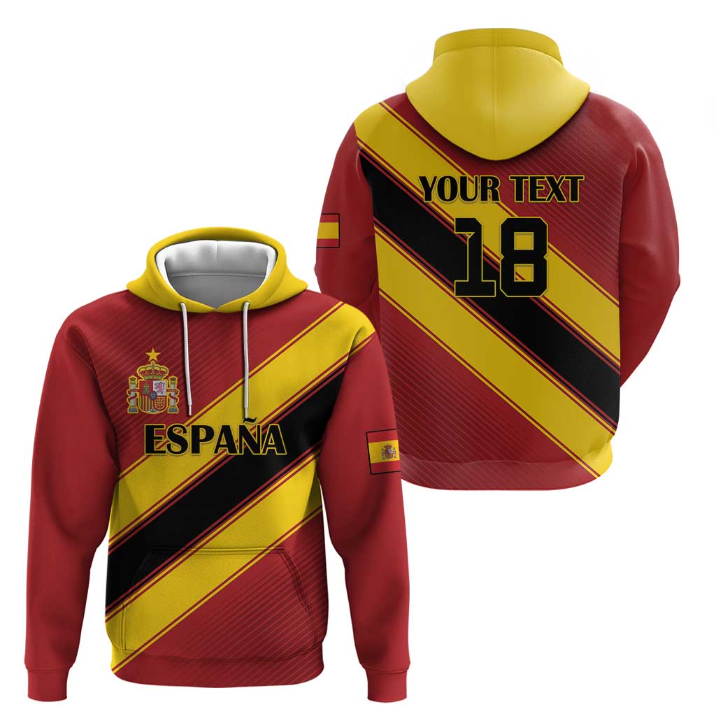 Custom Spain Football Hoodie Come On La Roja Sporty Style LT18