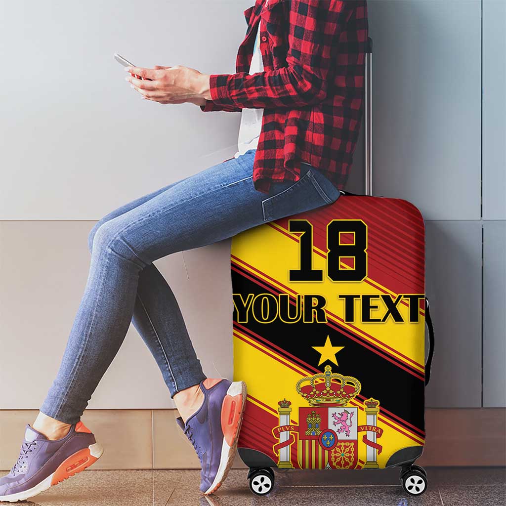 Custom Spain Football Luggage Cover Come On La Roja Sporty Style LT18