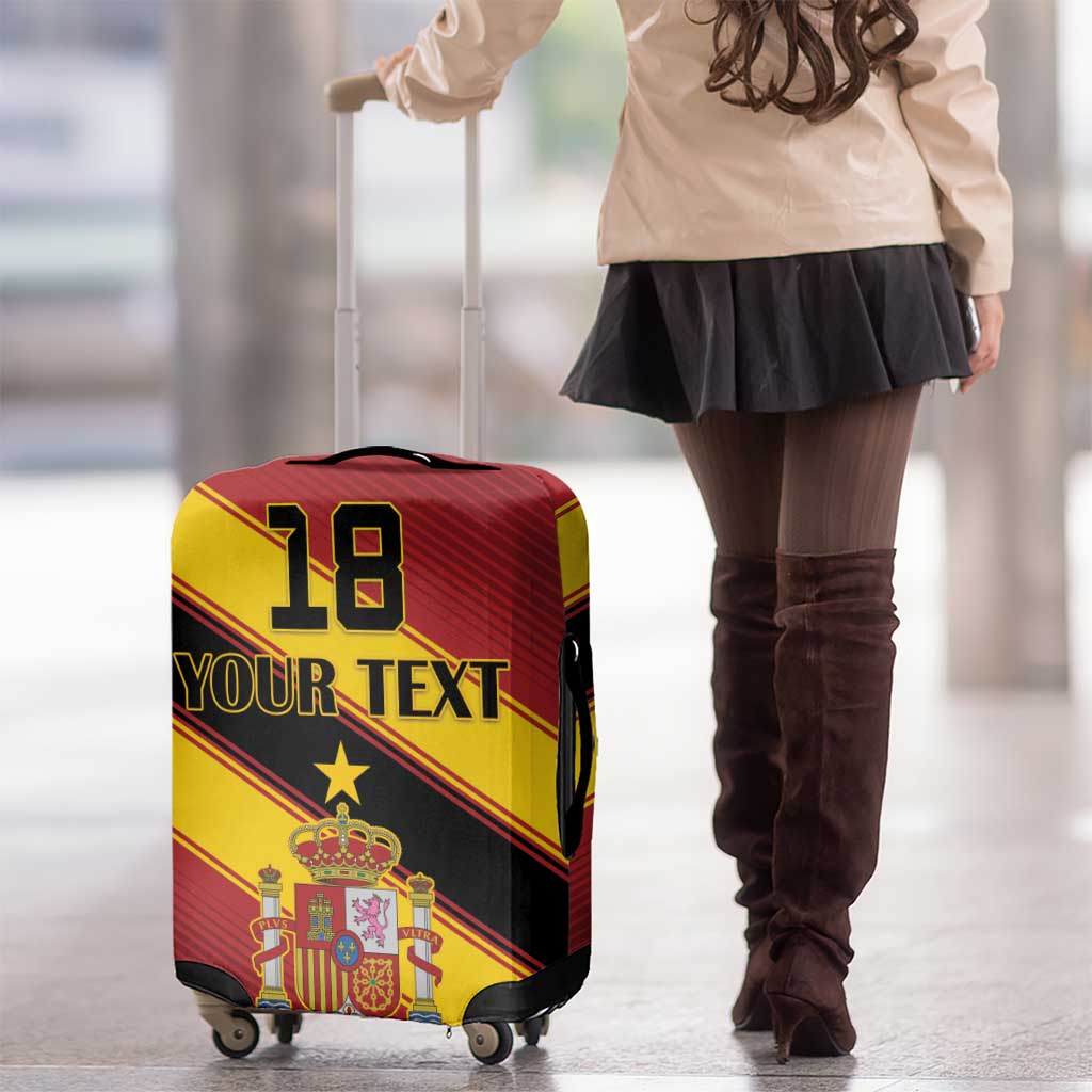 Custom Spain Football Luggage Cover Come On La Roja Sporty Style LT18