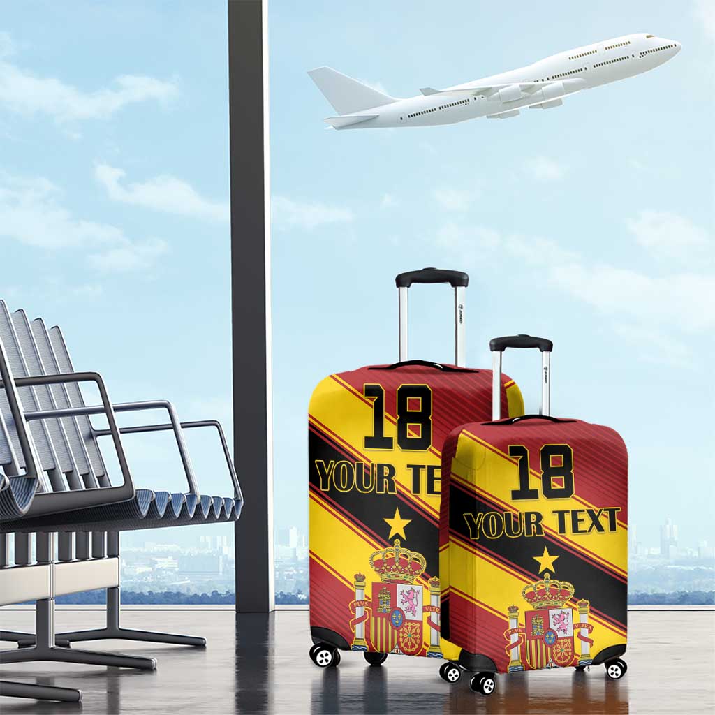 Custom Spain Football Luggage Cover Come On La Roja Sporty Style LT18