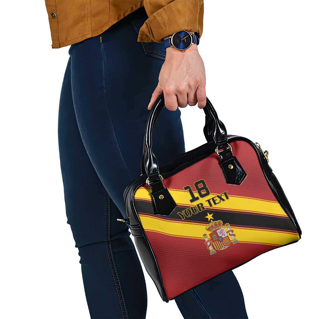 Custom Spain Football Shoulder Handbag Come On La Roja Sporty Style LT18