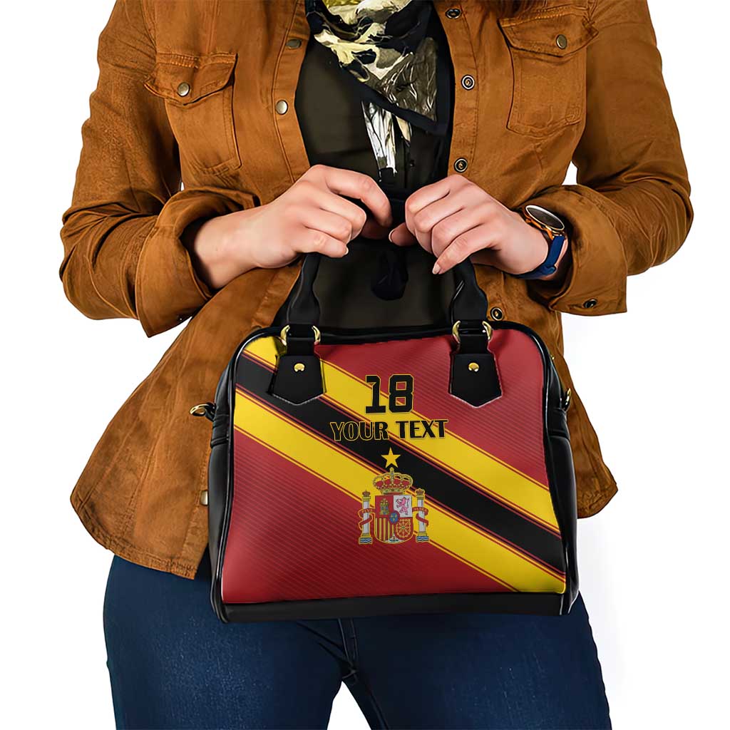 Custom Spain Football Shoulder Handbag Come On La Roja Sporty Style LT18