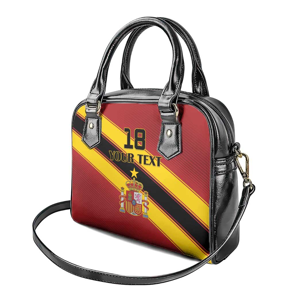 Custom Spain Football Shoulder Handbag Come On La Roja Sporty Style LT18