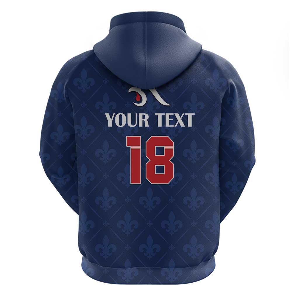 Custom France Football Hoodie Les Bleus French Heraldry Pattern LT18