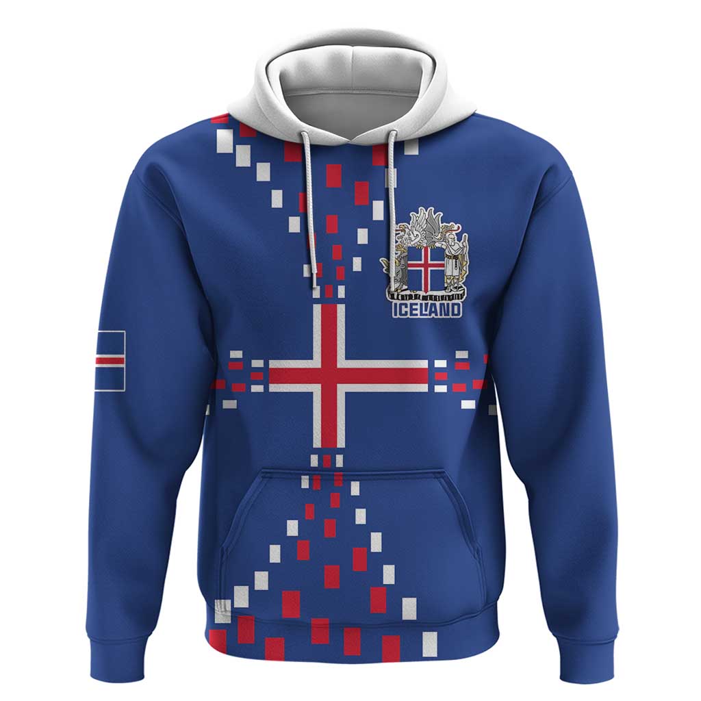 Custom Iceland Football Hoodie Go Champion LT18
