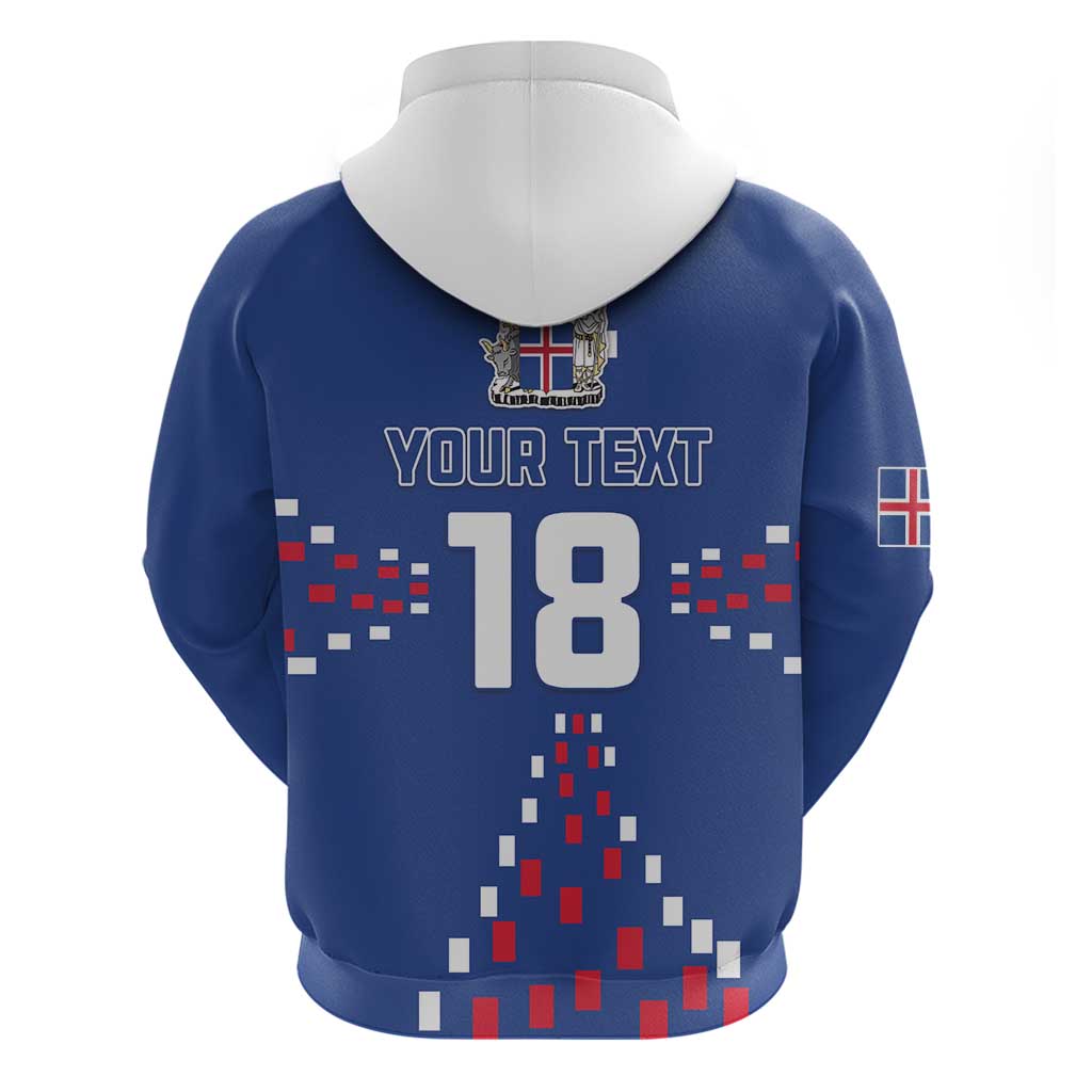 Custom Iceland Football Hoodie Go Champion LT18