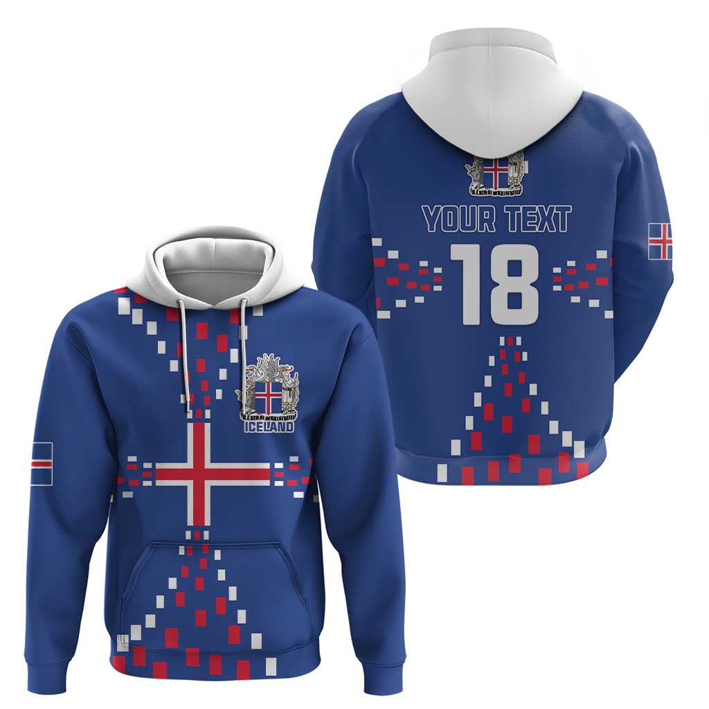 Custom Iceland Football Hoodie Go Champion LT18
