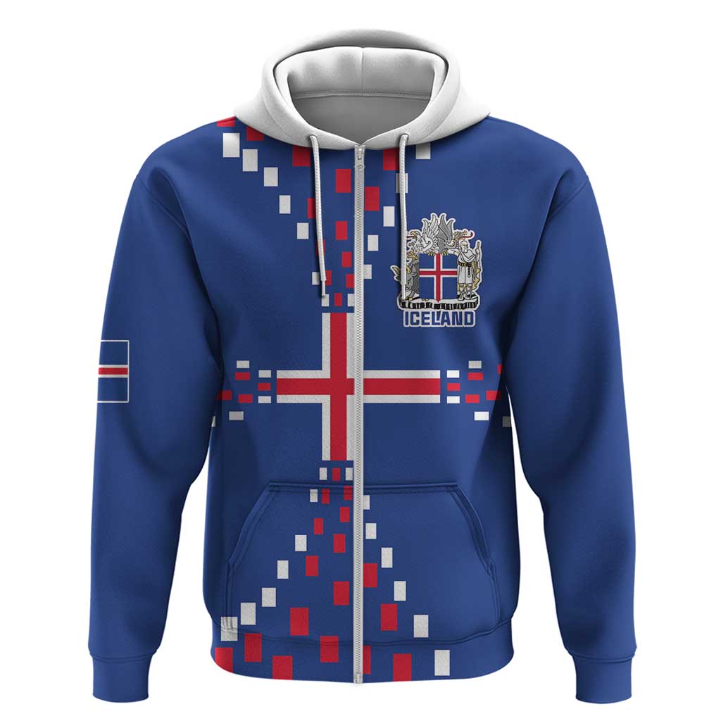 Custom Iceland Football Hoodie Go Champion LT18