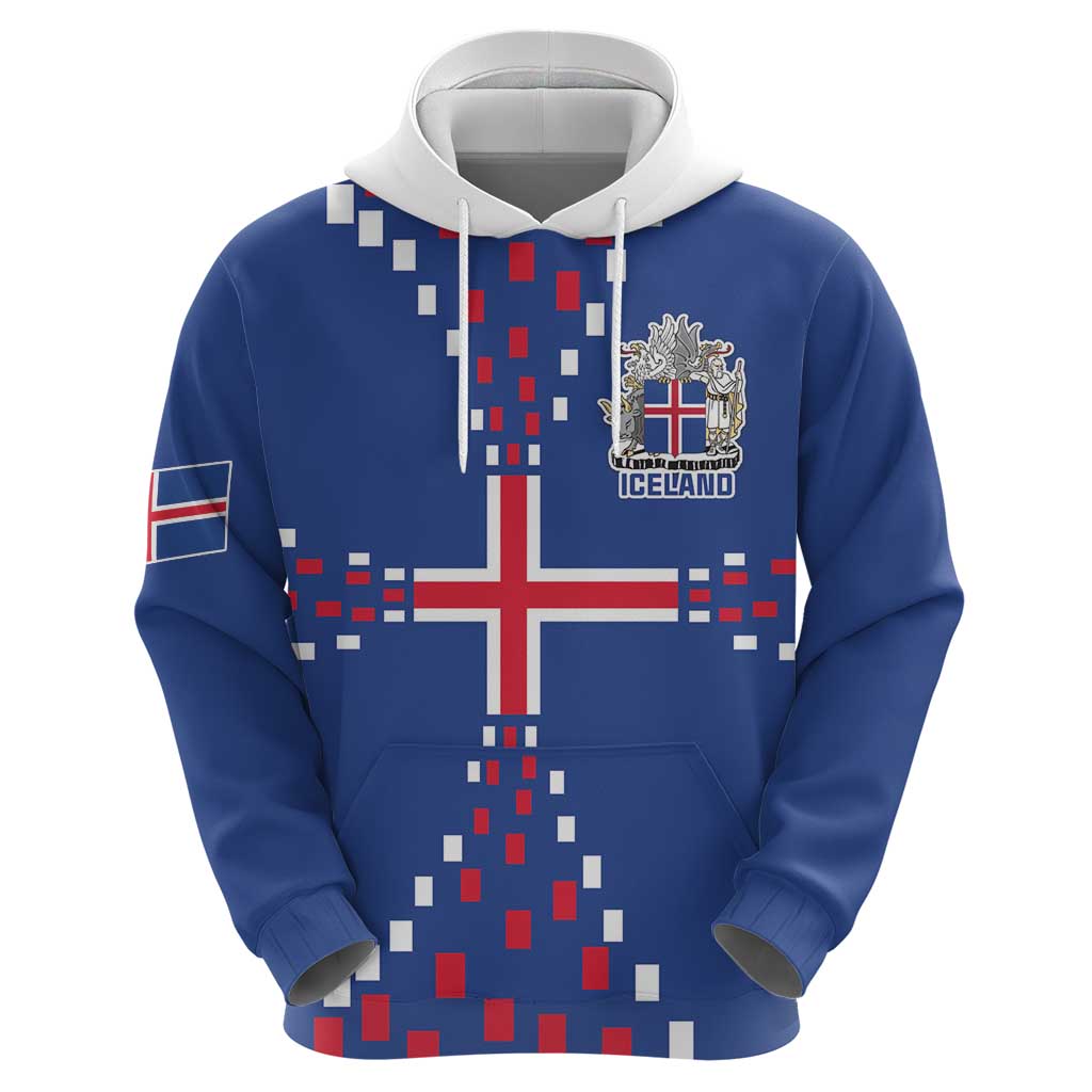 Custom Iceland Football Hoodie Go Champion LT18