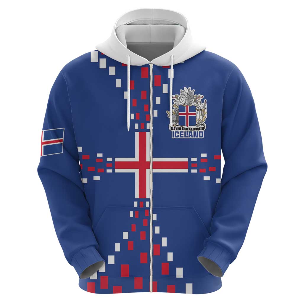 Custom Iceland Football Hoodie Go Champion LT18