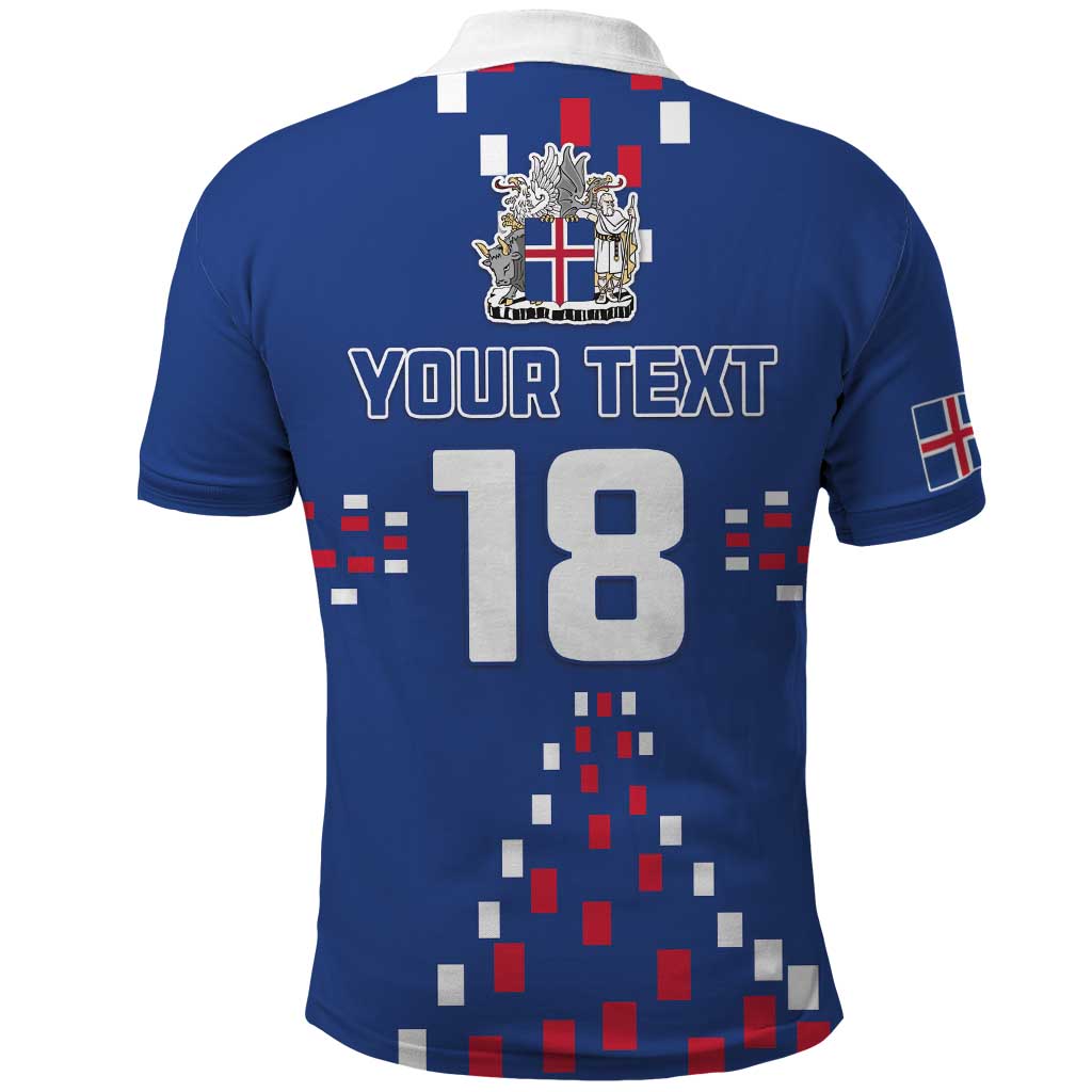 Custom Iceland Football Polo Shirt Go Champion LT18