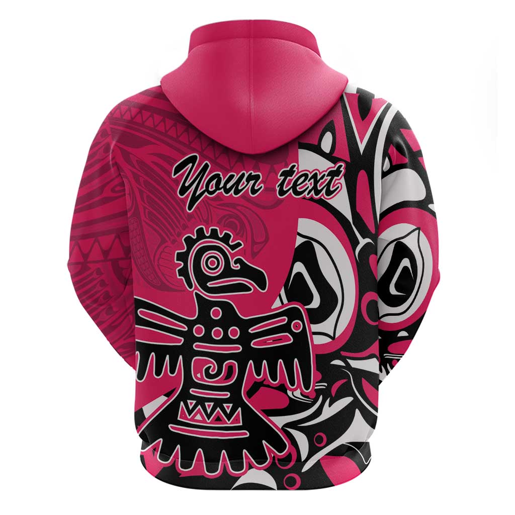 Personalized Canada Haida Eagle Hoodie Pink Style LT18