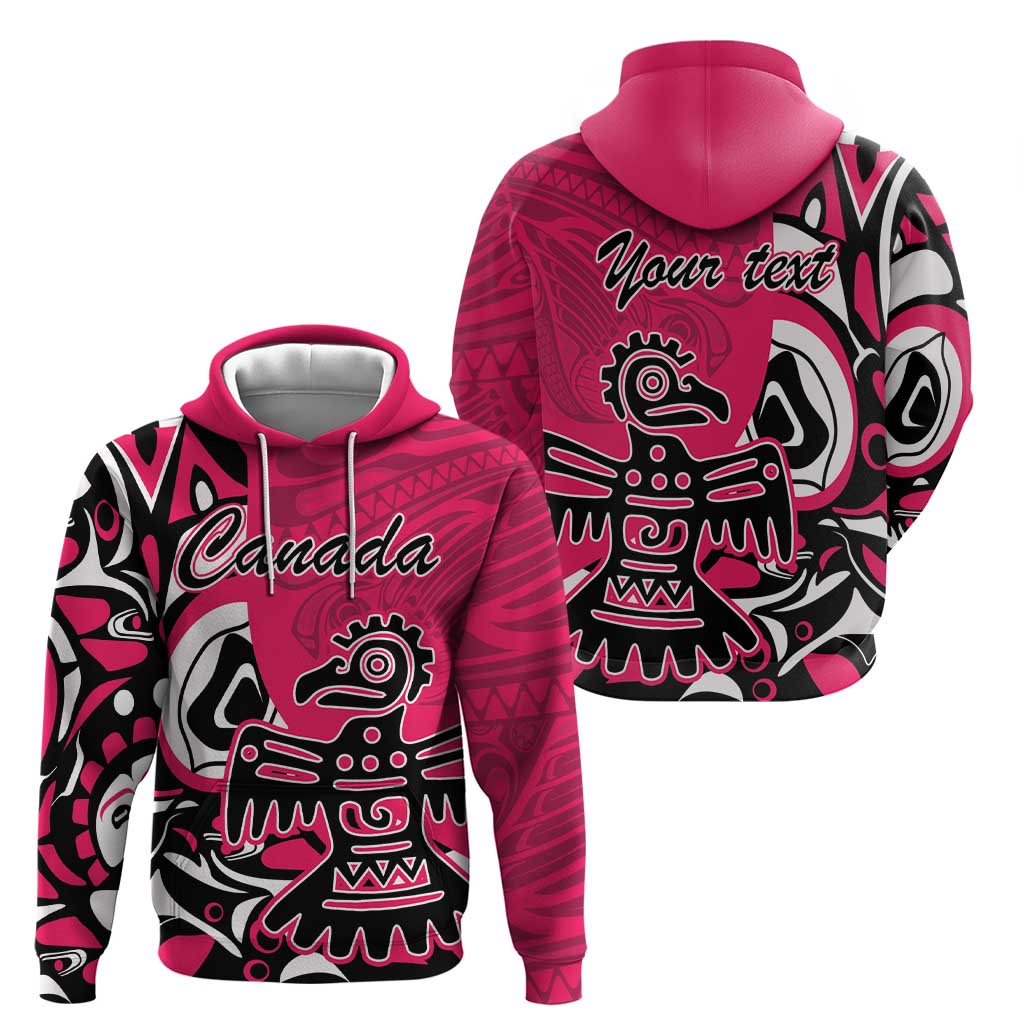 Personalized Canada Haida Eagle Hoodie Pink Style LT18
