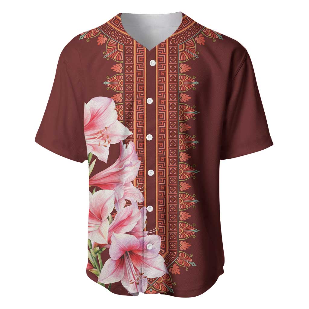 Africa Dashiki Baseball Jersey With Belladonna Lily LT18