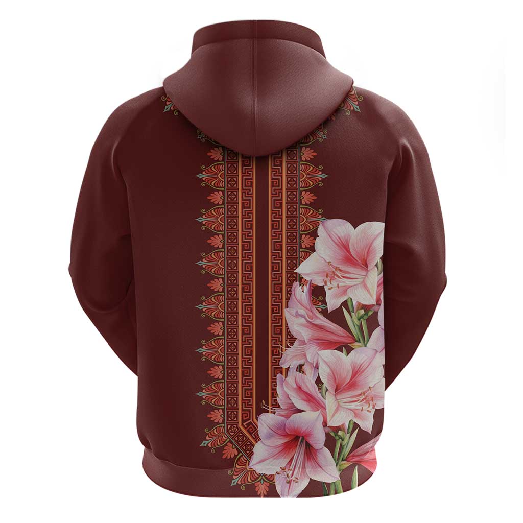 Africa Dashiki Hoodie With Belladonna Lily LT18