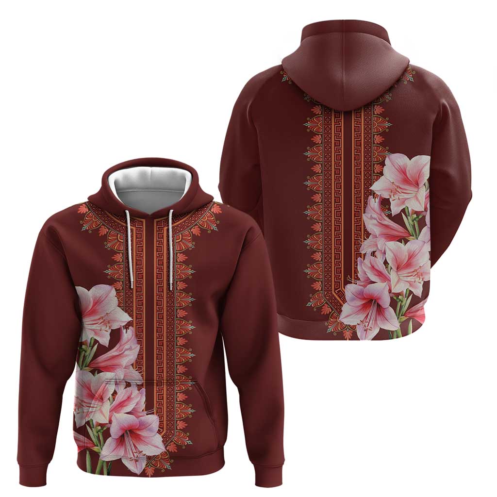 Africa Dashiki Hoodie With Belladonna Lily LT18
