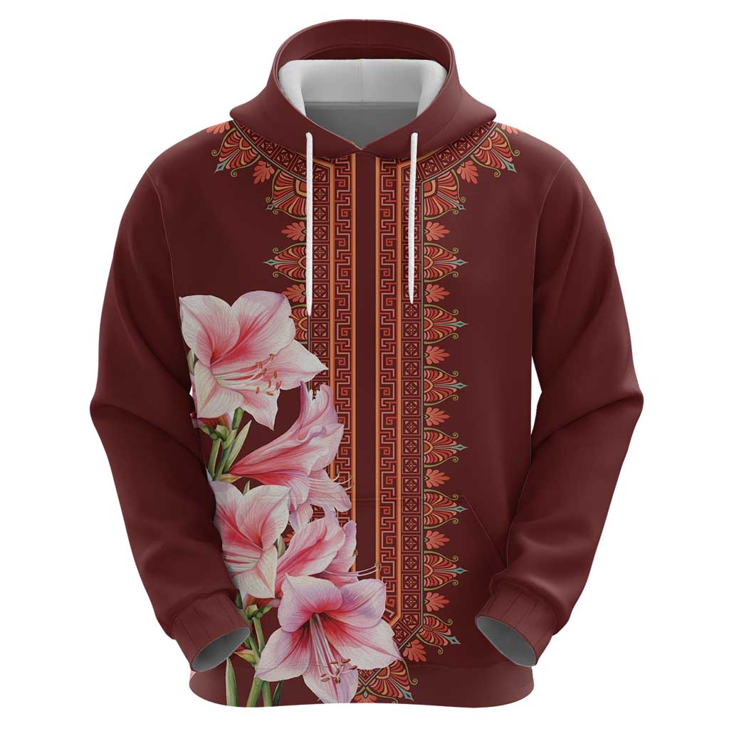 Africa Dashiki Hoodie With Belladonna Lily LT18