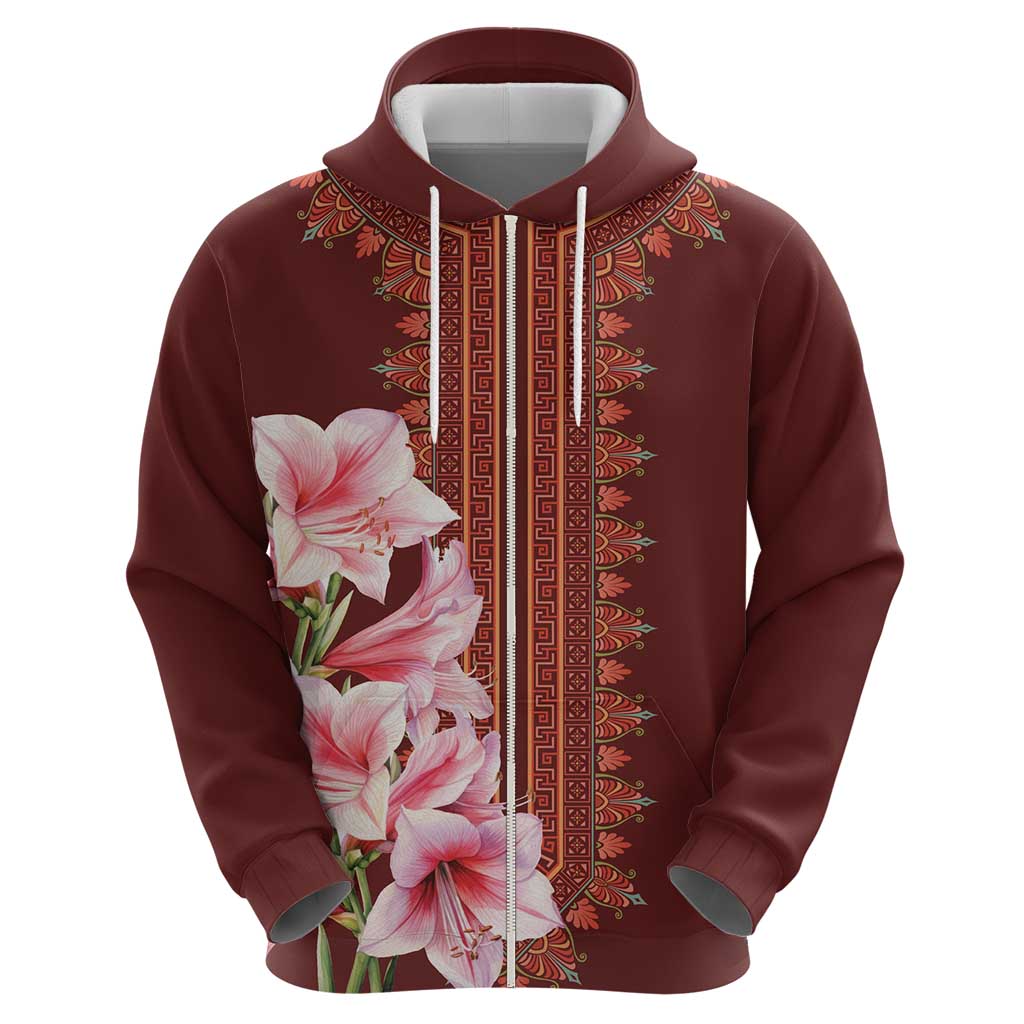 Africa Dashiki Hoodie With Belladonna Lily LT18