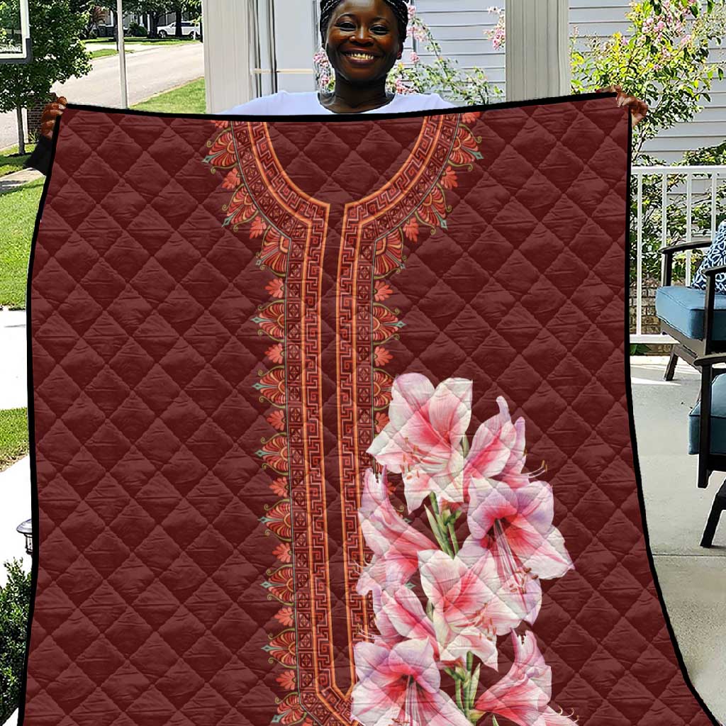 Africa Dashiki Quilt With Belladonna Lily LT18