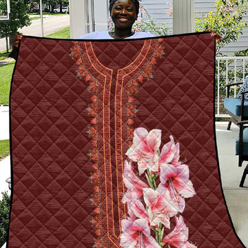 Africa Dashiki Quilt With Belladonna Lily LT18