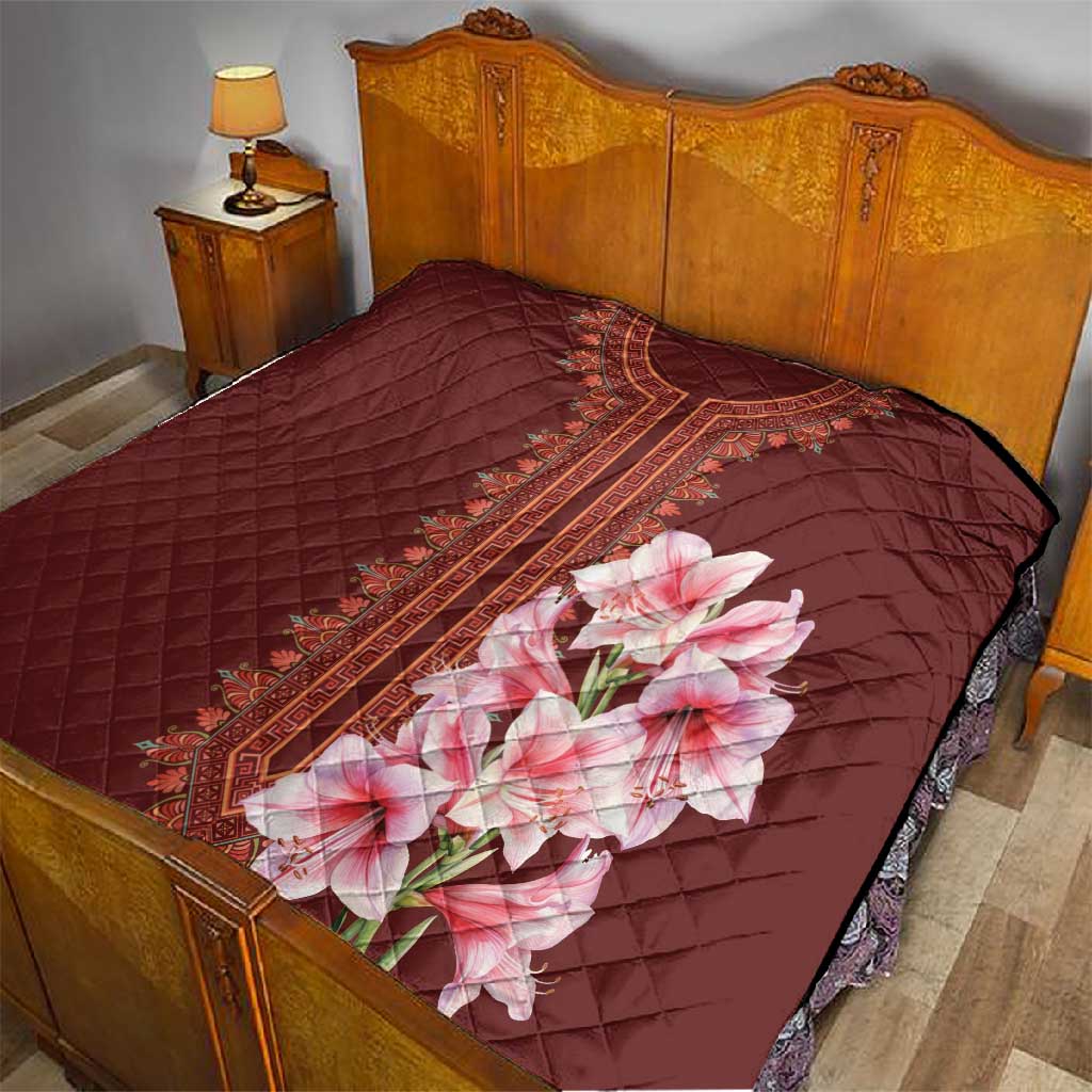 Africa Dashiki Quilt With Belladonna Lily LT18