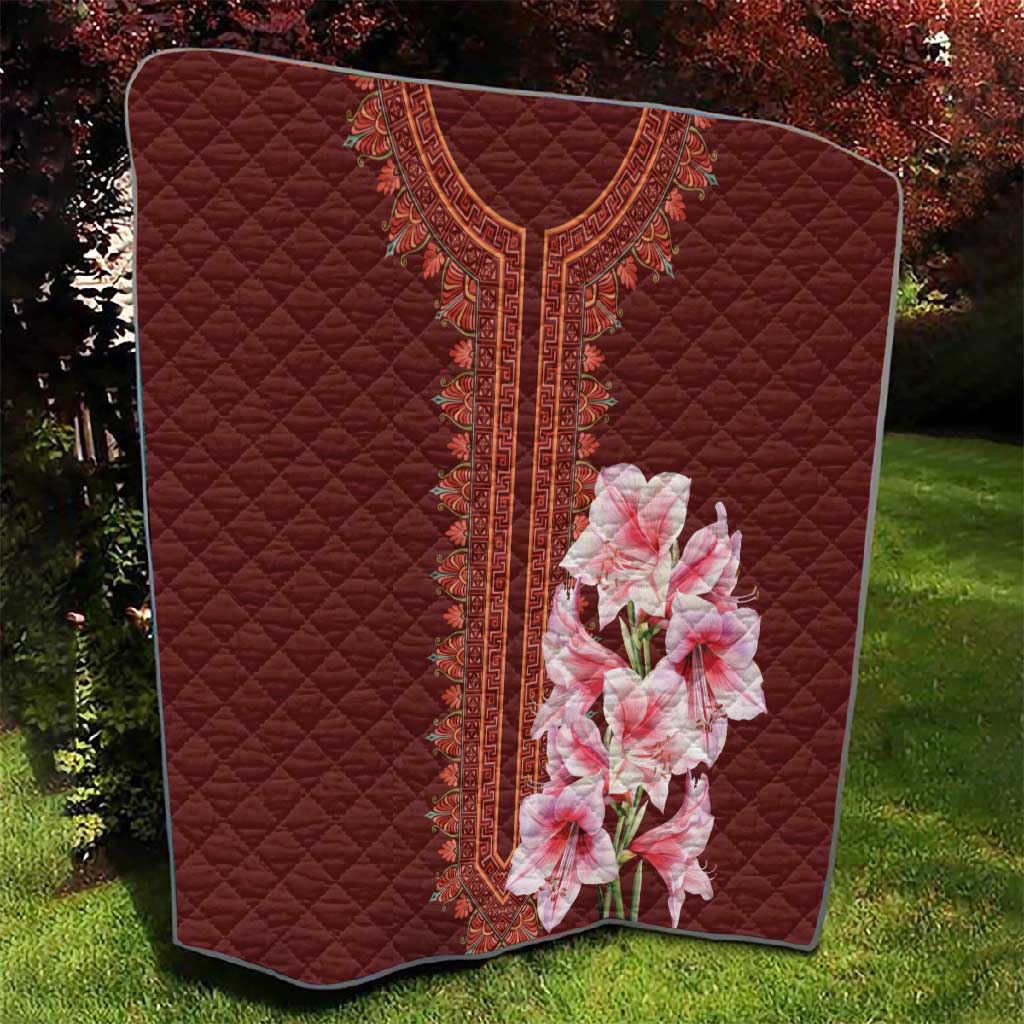 Africa Dashiki Quilt With Belladonna Lily LT18