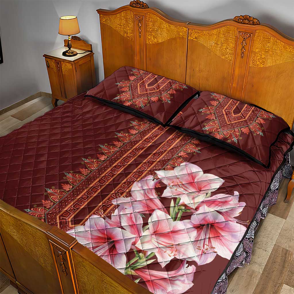 Africa Dashiki Quilt Bed Set With Belladonna Lily LT18
