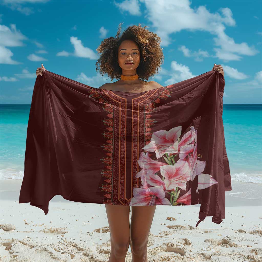 Africa Dashiki Sarong With Belladonna Lily LT18