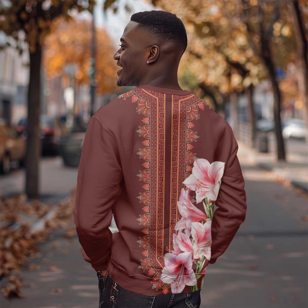 Africa Dashiki Sweatshirt With Belladonna Lily LT18