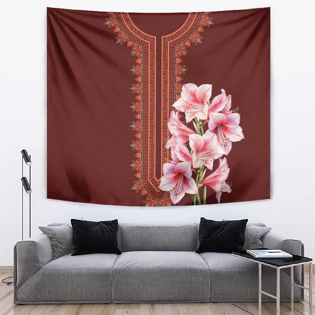 Africa Dashiki Tapestry With Belladonna Lily LT18