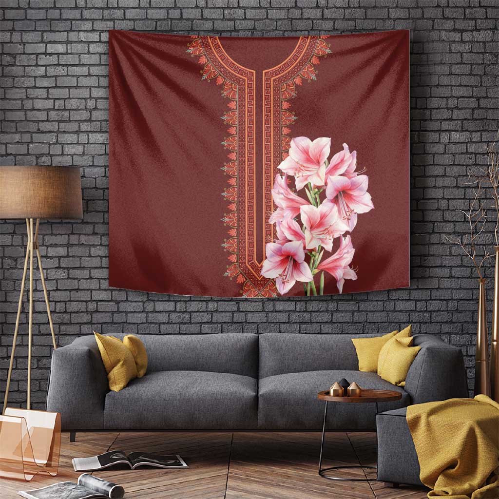 Africa Dashiki Tapestry With Belladonna Lily LT18