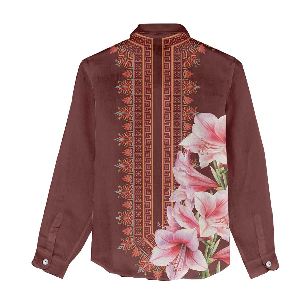 Africa Dashiki Women Casual Shirt With Belladonna Lily LT18