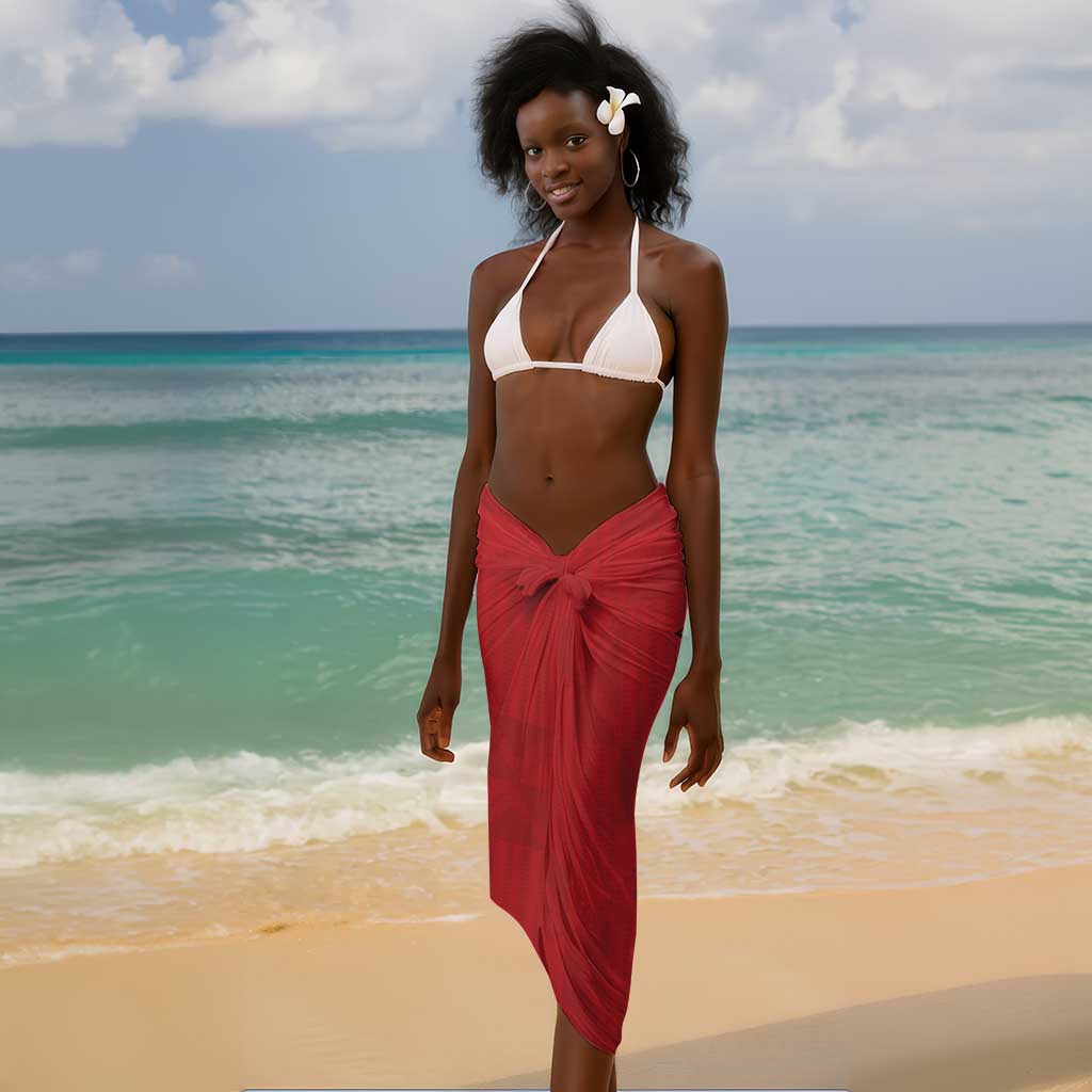Kenya Sarong Coat Of Arms With Kente Patterns LT18