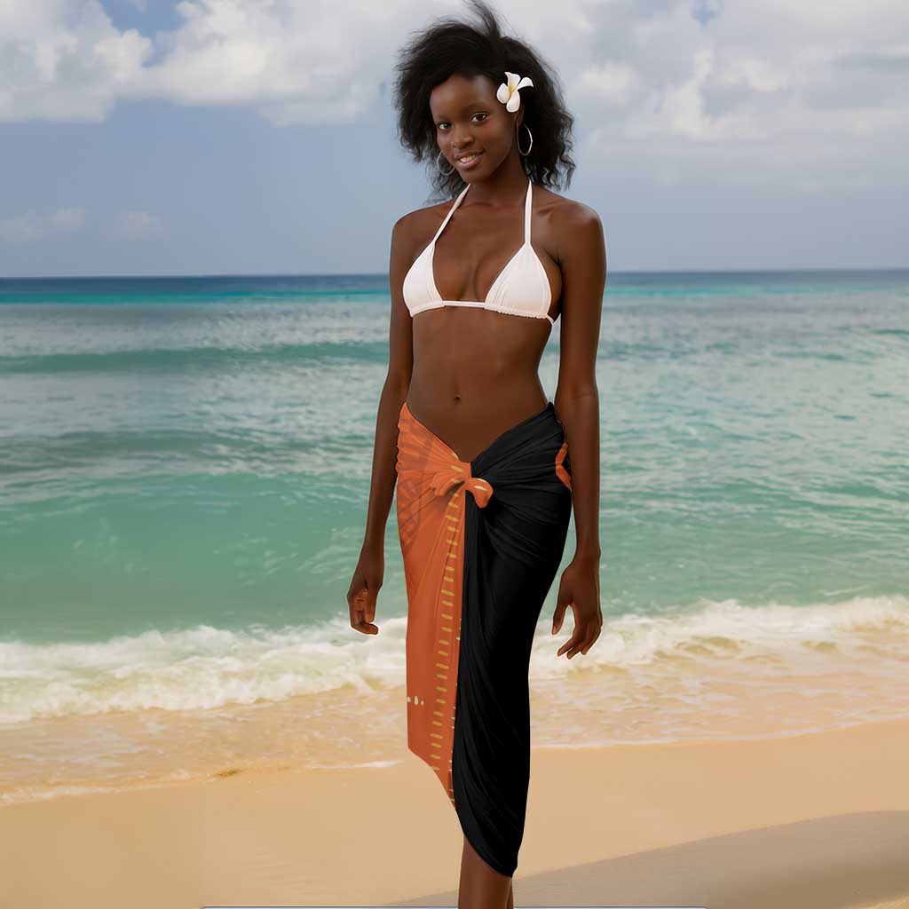 African Woman In Ethnic Dress Sarong Ethnic Geometric Patterns LT18